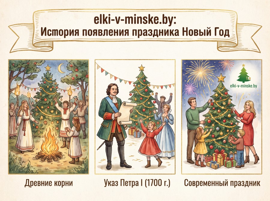 История Нового года: как древний праздник превратился в любимую зимнюю традицию